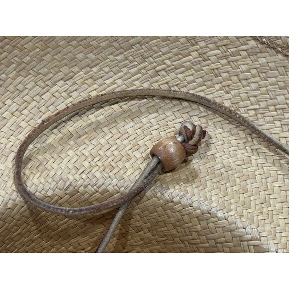 Vintage S.F. Green San Francisco Woven in Equador Straw Leather Strap Panama Hat main image 12